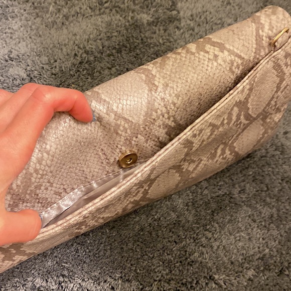 Faux Python Print Clutch - Picture 4 of 5